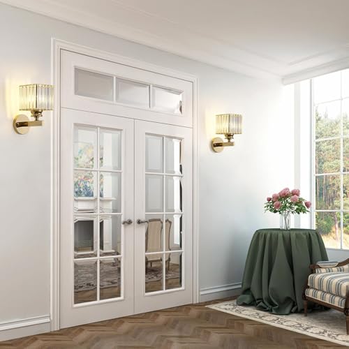 Hardwired Crystal Wall Sconces