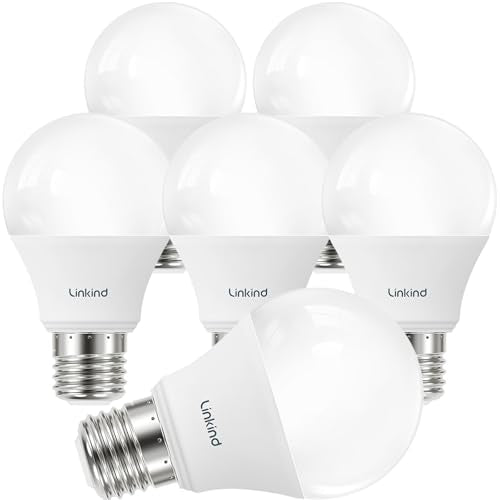 A19 LED Light Bulbs Dimmable (6 Count)
