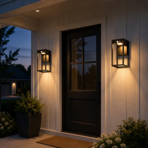 Solar Wall Light Outdoor Waterproof (2 Count)