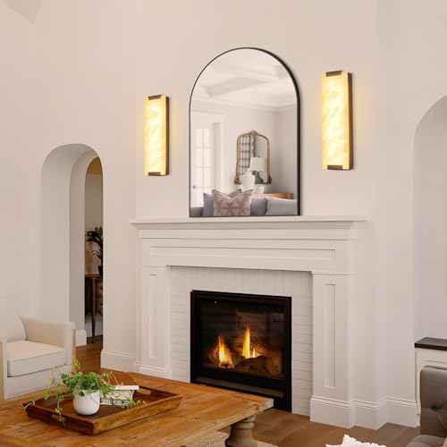 Alabaster Wall Sconces Set of Two (2 Count)