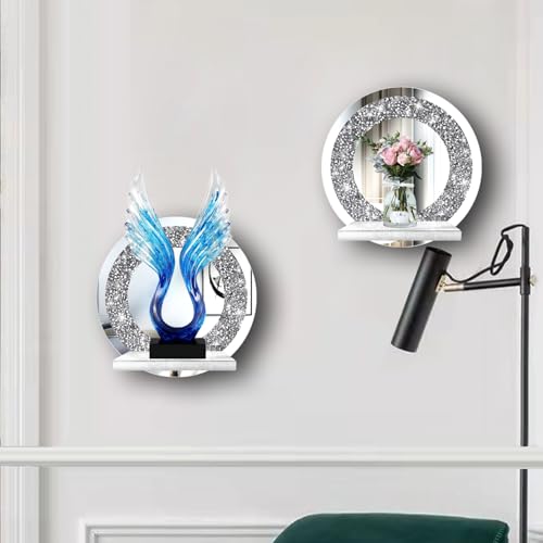 Set of 2 Crystal Crush Diamond Candle Sconces (2 Count)