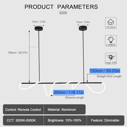Modern Kitchen Island Light Fixtures 3000K