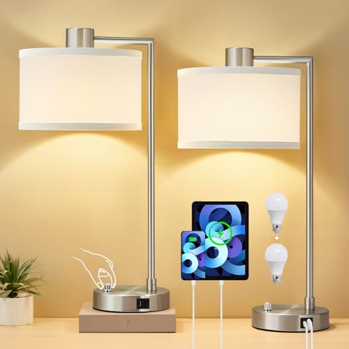 Silver Table Lamp Set of 2