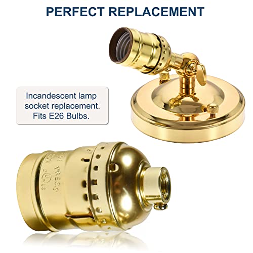 E26 E27 Vintage Light Socket (2 Count)