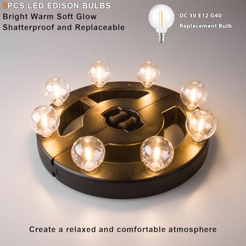 Umbrella Lights Outdoor Patio (8 Count)
