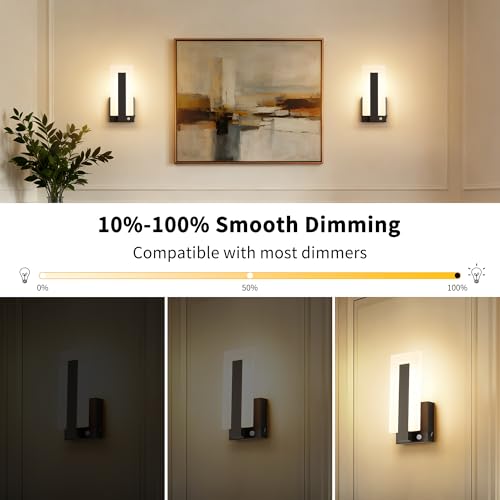 Wall Sconces Set of Two Hardwired