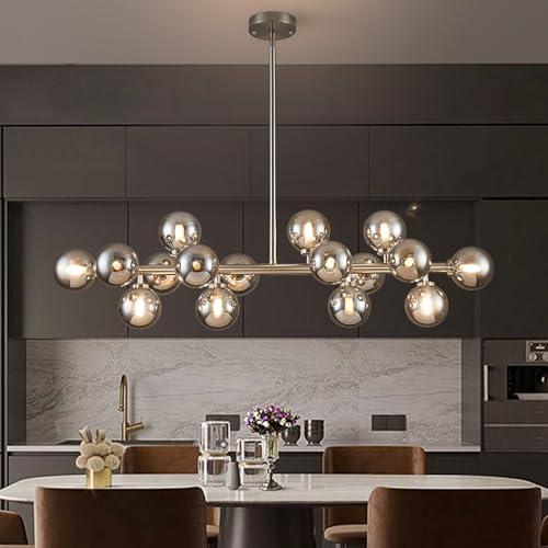 Glass Globe Sputnik Chandelier