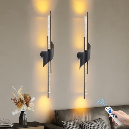 Battery Operated Wall Sconces Set of 2 (2 Count)