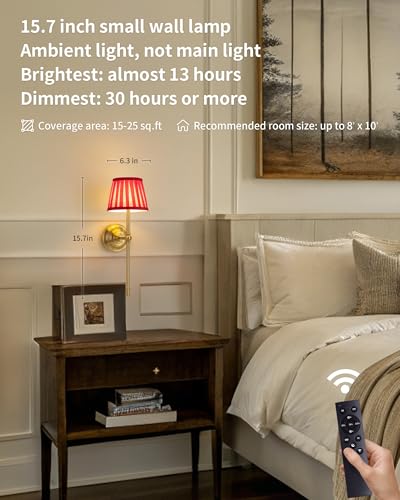 Gold Cordless Wall Sconces Set of 2 (2 Count)