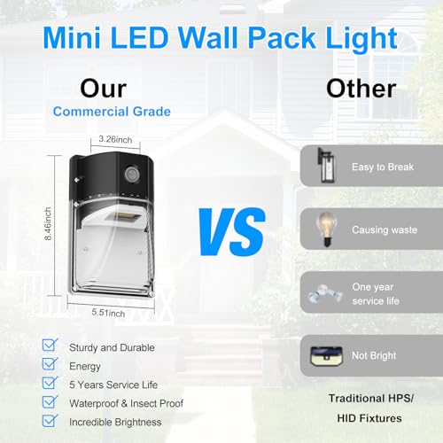 30W LED Wall Pack Light (2 Count)