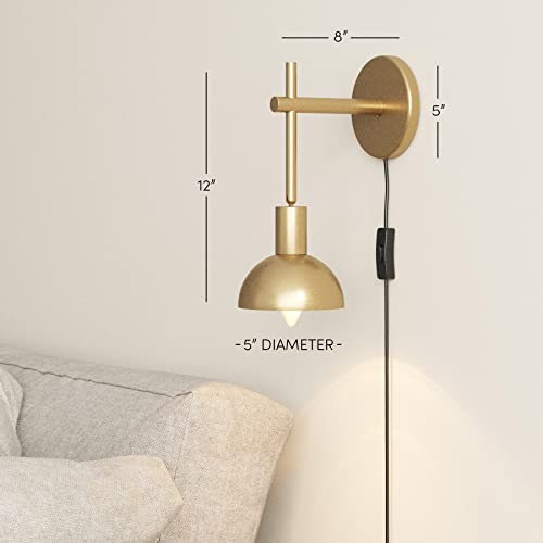 Tamlin Vintage Brass Wall Light Fixture (2 Count)
