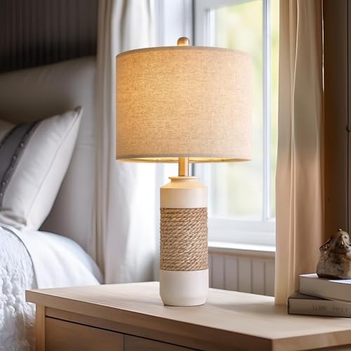23.75" Bedside Table Lamps Set of 2 for Sleeping and Reading