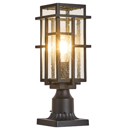 Outdoor Post Lighting Fixture with Pier Mount Base
