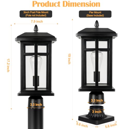 Large Outdoor Post Light