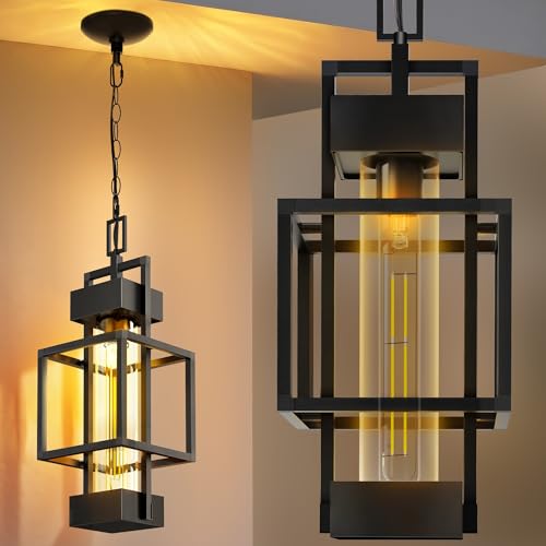 15'' Outdoor Indoor Pendant Light Exterior Hanging Lantern