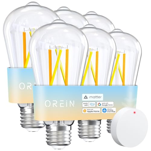 Matter Smart Edison Bulbs (6 Count)