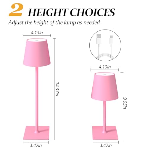 2 Pack Cordless Table Lamps (2 Count)