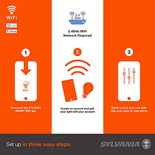 SYLVANIA Wifi LED Smart Light Bulb (4 Count)
