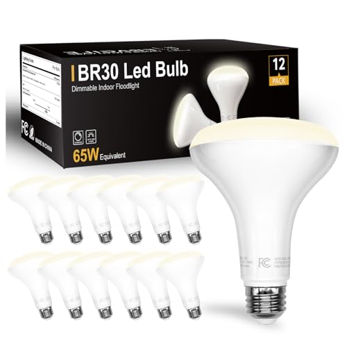 12Pack BR30 LED Bulb Indoor Flood Light Bulbs