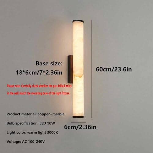 23.6" Spanish Alabaster Wall Sconce