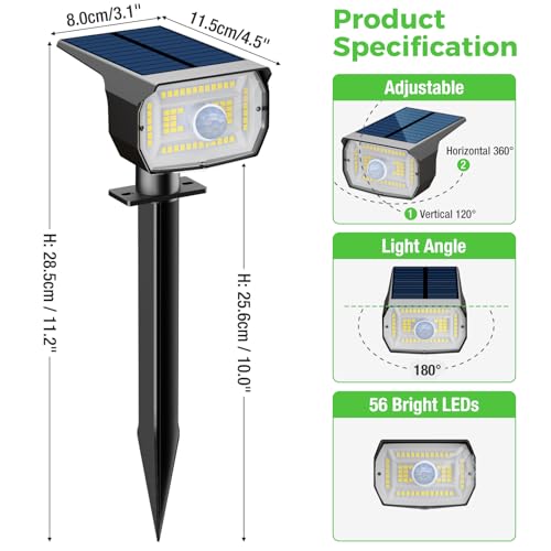 Solar Lights Outdoor Waterproof (4 Count)