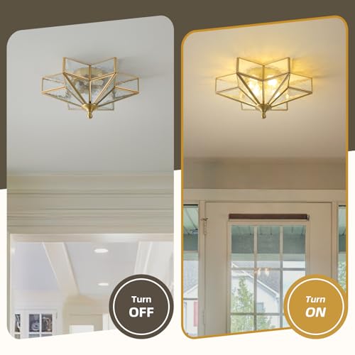 Star Brass Vintage Ceiling Light