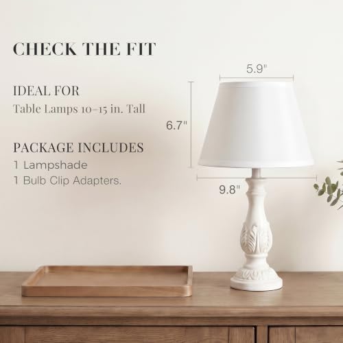 White Empire Lamp Shades Set of 2 (2 Count)