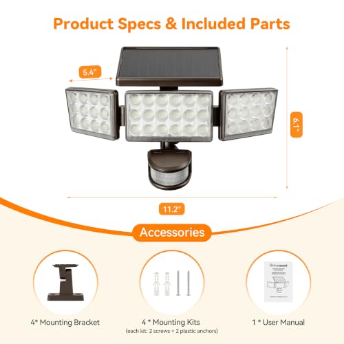 Solar Lights Outdoor (4 Count)
