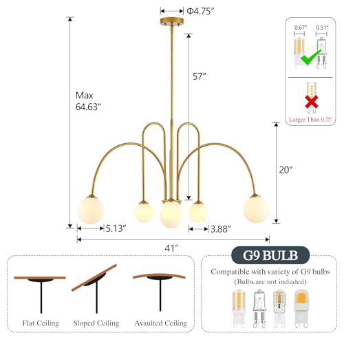 Modern Sputnik Chandelier 6