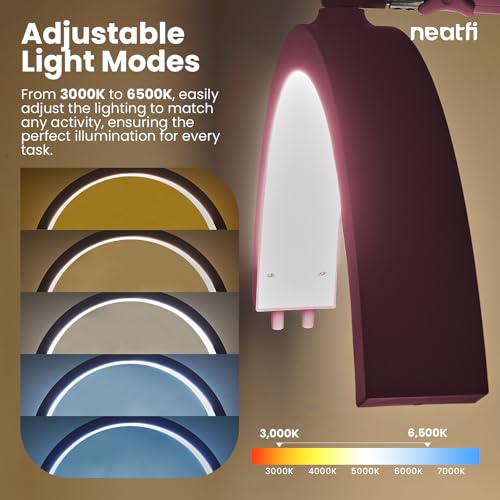 Half Moon LED Table Lamp for Estheticians & Nail Techs