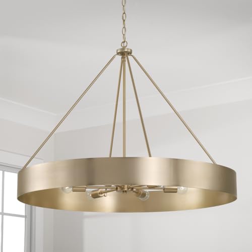 Capital Lighting 453061MA Weller Modern Metal Cylindrical Chandelier