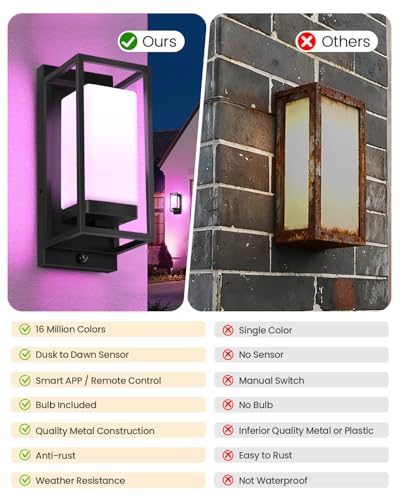 Smart Outdoor Wall Lights