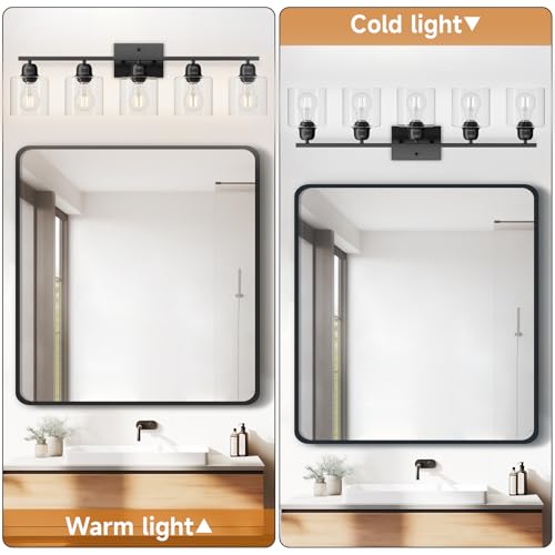 Modern 5 Light Bathroom Vanity Light