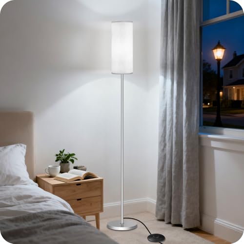 Dimmable Floor Lamps for Living Room with Remote and Foot Switch