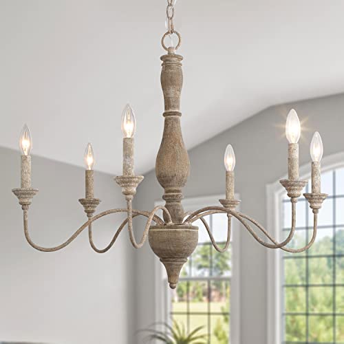 6 Light French Country Chandelier