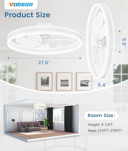 Low Profile Ceiling Fans with Lights and Remote