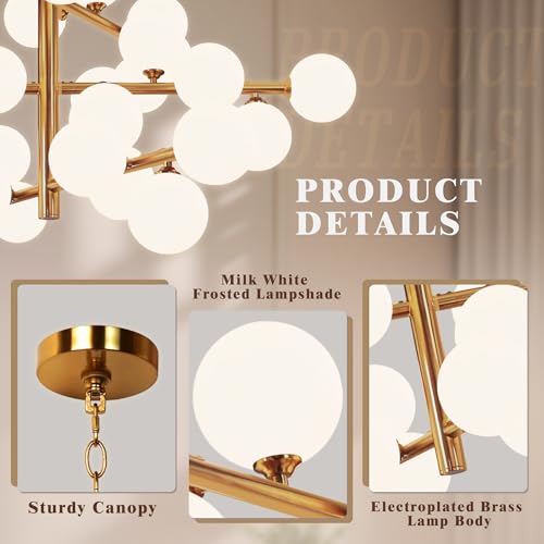 Gold Sputnik Chandeliers