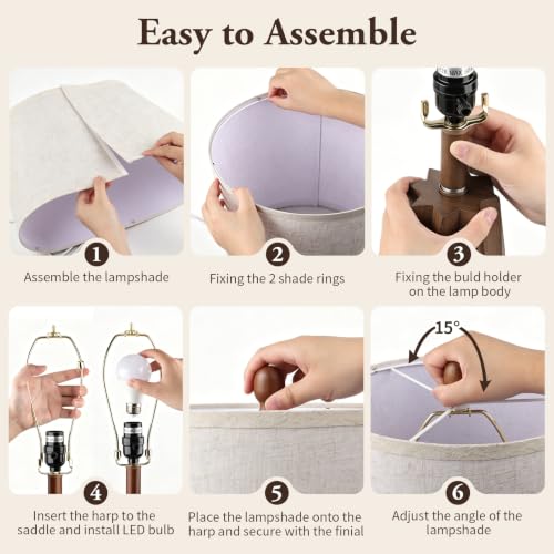 28'' Table Lamps Set of 2 for Living Room (2 Count)