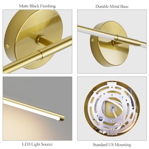 28In Gold Wall Sconce Set of Two (2 Count)