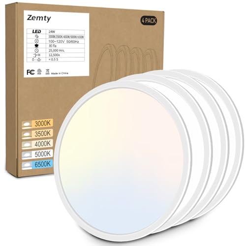 4Pack 12 Inch LED Ceiling Light Flush Mount (4 Count)