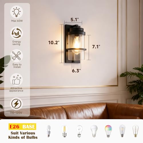 Modern Farmhouse Black Wall Sconce