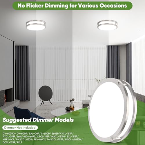 10 Inch LED Flush Mount Ceiling Light