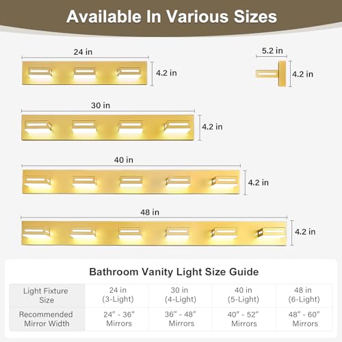LED Bathroom Vanity Light Fixtures