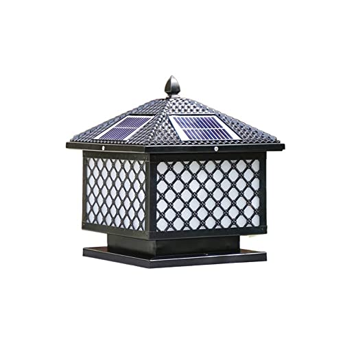 Outdoor Lamp Post Light Creative LED Remote Control Solar Continental Outdoor Glass Table Lamp Creative Modern Industry Decoration Column Lamp Post Light Street Light Alu