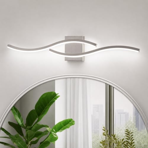 Modern Vanity Lights Dimmable Bathroom Light Fixtures Over Mirror Bathroom LED Vanity Light for Bathroom Living Room