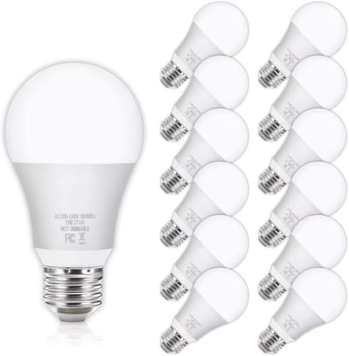 12 Pack A19 LED Light Bulbs (12 Count)