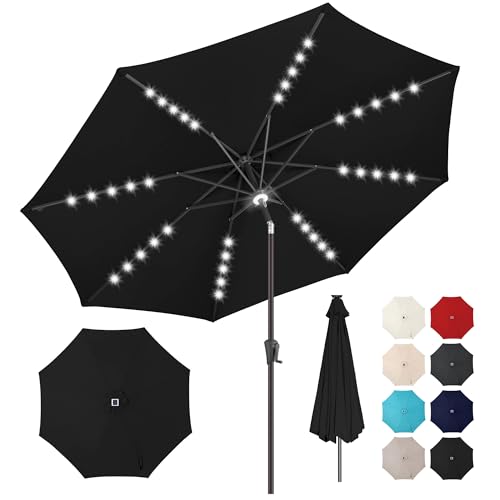 Solar Patio Umbrella with Centre Light