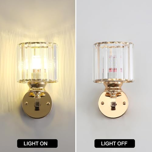 Hardwired Crystal Wall Sconces
