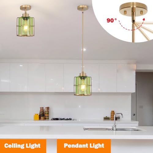 Farmhouse Pendant Lights Kitchen Island Set Of 2 (2 Count)