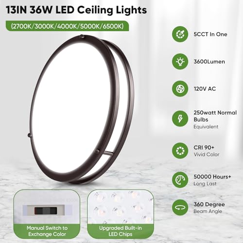 1 Pack 36W LED Ceiling Light